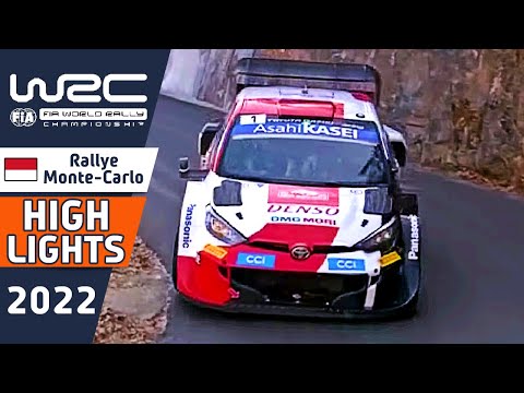 WRC Rally Highlights : Sunday Morning Day 4 WRC Rallye Monte-Carlo 2022
