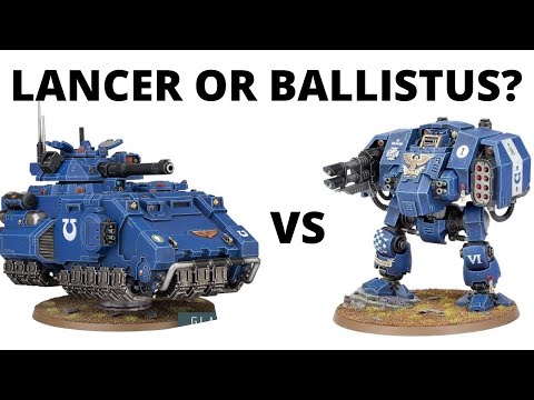 Ballistus Dreadnought vs Gladiator Lancer (and MORE): Best Anti Tank Vehicles in Codex Space Marines
