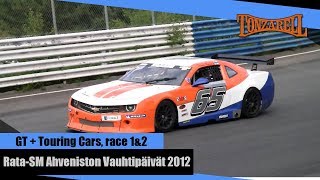 preview picture of video 'GT + Touring Cars, race 1&2 -Ahveniston Vauhtipäivät 2012'