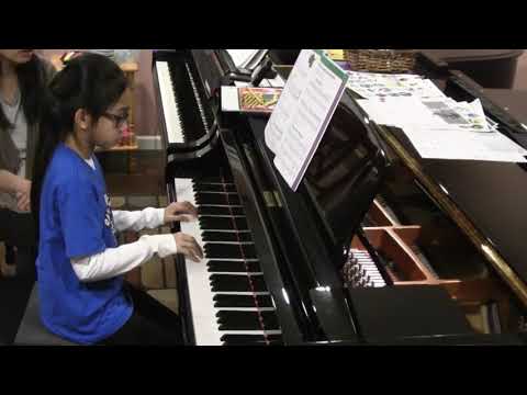 Adrianna plays Herman the Hippo