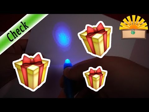 GEHEIME GEWINNSPIEL NACHRICHT - Unsichtbarer Stift Invisible Pen auspacken