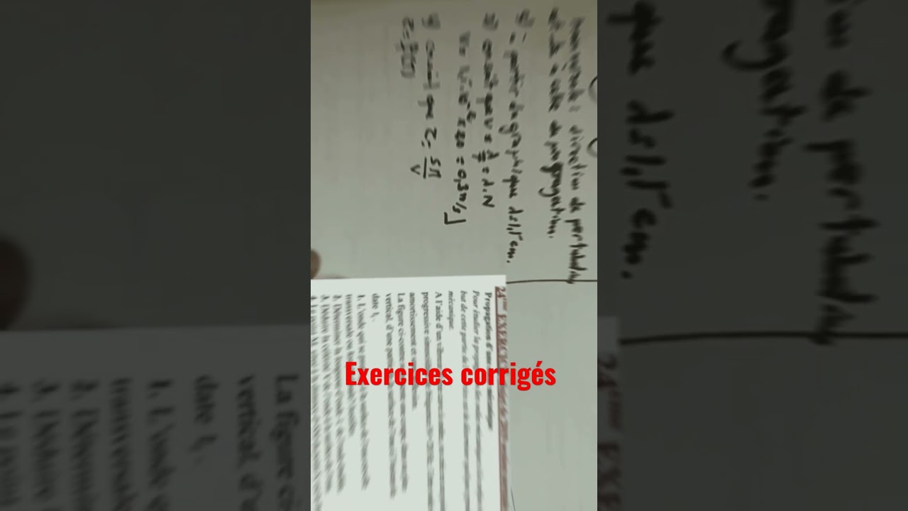 exercices corrigés de physique