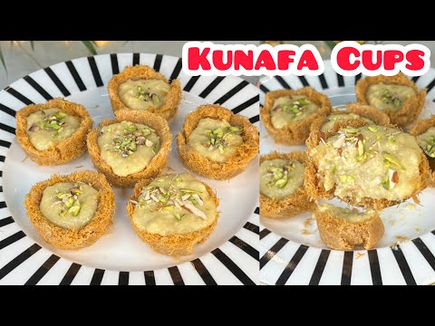Kunafa Cups Recipe || Cream&Crispy Sweet Dessert एक बार ट्राय ज़रूर कीजिए @time4cook
