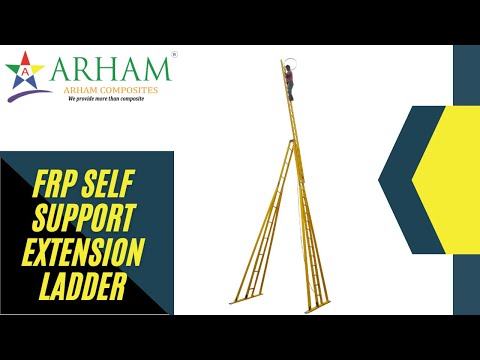 12 ft frp (fibreglass) self support extension ladder