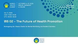 The Future of Health Promotion | WS 02 | WHS 2026