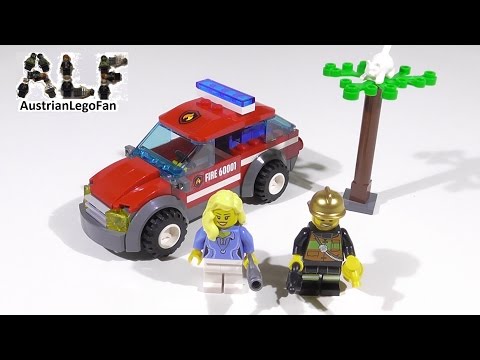 Vidéo LEGO City 60001 : La voiture du chef des pompiers