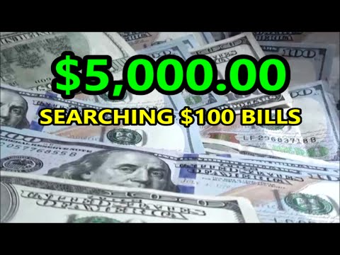 $5,000.00 CURRENCY HUNT with $100 BILLS