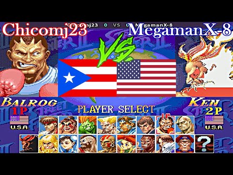 Super Street Fighter II Turbo - New Legacy [Hack] - Chicomj23 vs MegamanX-8