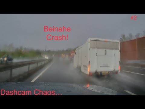 Dashcam Chaos - Beinahe Unfall bei Nässe, gefährlicher Spurwechsel etc. - Video No. 2