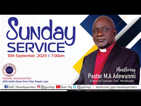 Sunday Service | Topic: Lord, Preserve Me From All Evil.  | 10th September, 2023.