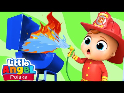 Mały Jaś chce zostać strażakiem | Piosenki Dla Dzieci | Little Angel Po Polsku