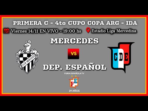 Mercedes  vs. Dep. Español en VIVO - Torneo Primera C 2025 - IDA