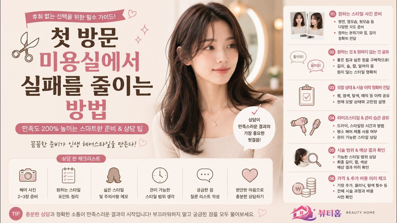 첫 방문 미용실에서 실패를 줄이는 방법