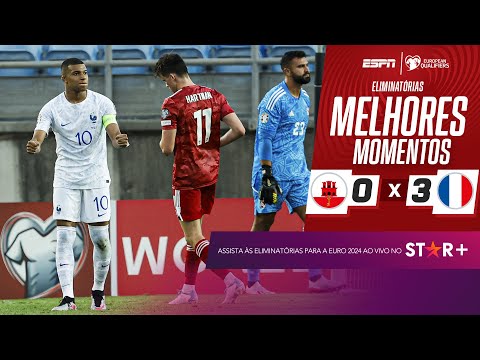Gols e lances de Gibraltar x França
