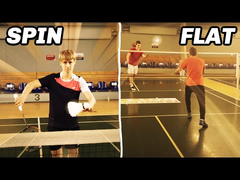 KEVIN SANJAYA SUKAMULJO - 2 TYPES OF SERVE, SPIN SERVE and FLAT SERVE