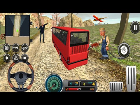 Uphill Offroad Bus Driving Simulator - Double-decker Bus Mountain Bus Game 3D - Android Gameplay
