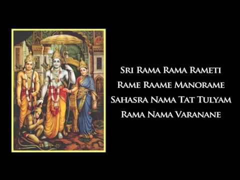 Sri Rama Rama Rameti   Rama Sloka   9 Times   YouTube 720p