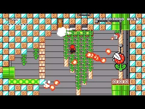 [GAMEPLAY 122] Nintendo Super Mario Maker Petey Piranha's Botanical Palace Wii U