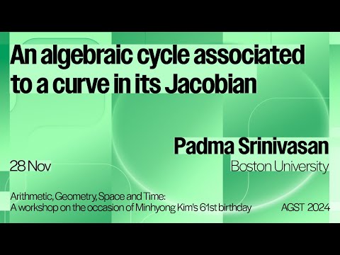 Padma Srinivasan - An algebraic cycle associated to a curve in its Jacobian