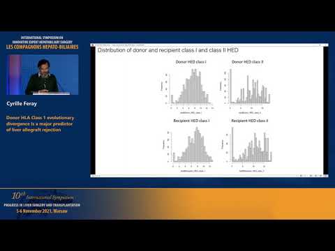 Cyrille FERAY. Donor HLA Class 1 evolutionary divergence Is a major predictor of liver rejection