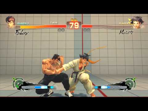Super Street Fighter IV Fei Long vs Makoto