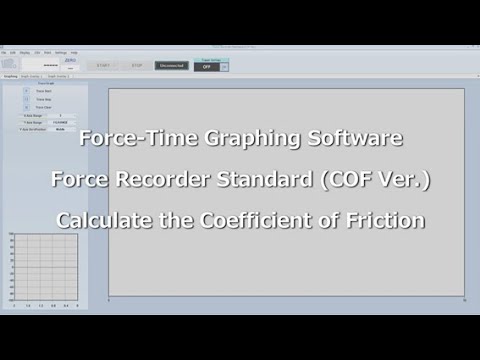 [Users Guide] Software Force Recorder Standard (COF Ver.) Calculate the Coefficient of Friction