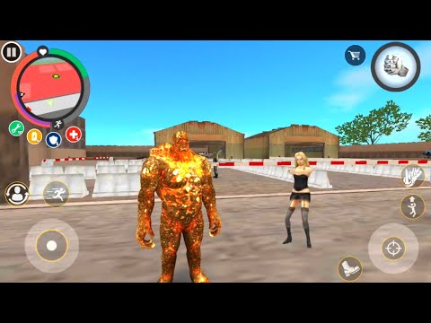 Rope hero vice town update Gravigun | Mutant Gravigun fight army camp | Games on Android gameplay HD