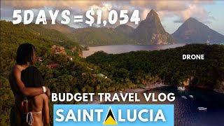 ST. LUCIA 2021 TRAVEL VLOG|What To Do on a Budget | 6 BEACHES, WATERFALLS, MUD BATH,