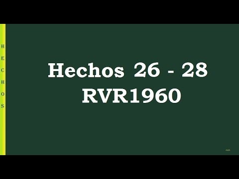 La Biblia en un año/Hechos 26-28 (Audio, Letra) Día 111