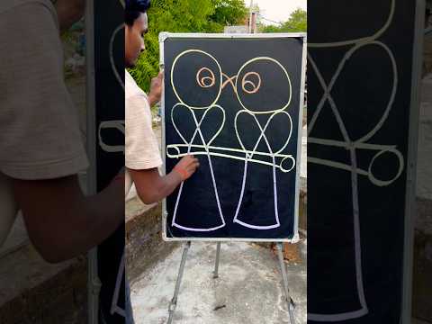 Love Bird Using XX letter | #youtubeshorts #drawing #shorts !!