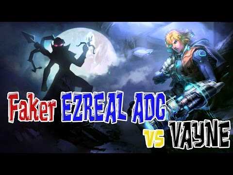 SKT T1 Faker EZREAL ADC vs Vayne League of Legends Patch 7.5 (Full Game)