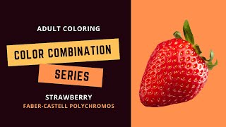 COLOR COMBINATION SERIES: STRAWBERRY - Faber-Castell polychromos - Adult coloring