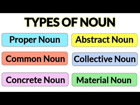 NOUNS | Types of Noun | proper and common Abstract Noun | Basic English Grammar | #noun #typesofnoun