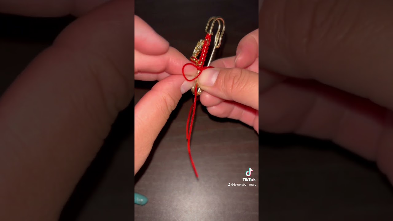 Red pregnancy pin shop at Jewelsbymary.com      #pregnancy #jewelry #smallbusiness #gold #handmade