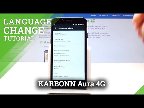 How to Change Language in KARBONN Aura 4G - Language Settings