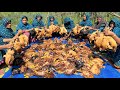 500 Chicken Roast & Rice for 450+ People of Village - Bulk Chicken Cooking by Women