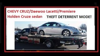 Chevy Cruze THEFT deterrent mode fix!