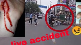 ACCIDENT street race live shoot R15 CRASH video