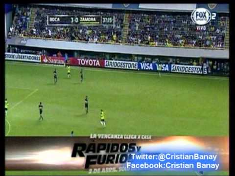 Boca 5 Zamora 0 (Relato Gregol Martinez) Copa Libertadores 2015 Los goles