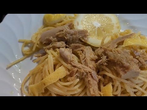 SPAGHETTI CON ZENZERO,TONNO E 🍋 LIMONE NOVITÀ