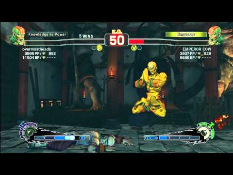 [Dhalsim] EMPER0R C0W vs overmostheads [Dhalsim]  SSF4 AE