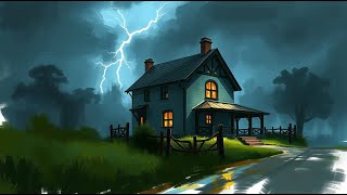 ASMR Heavy Rain & Distant Thunder 🌧️ Fall Asleep in Minutes