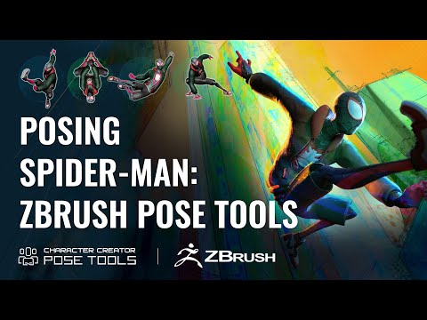 Swing Across the Spider-Verse with a ZBrush Pose Spin-Through | Character Creator & Pose Tools