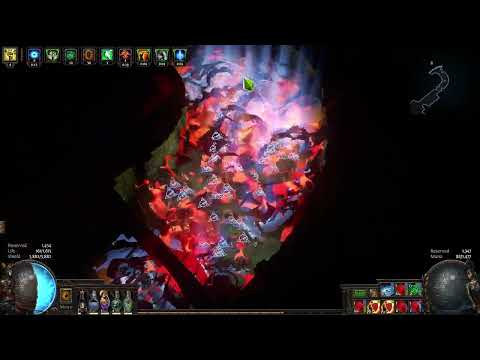 Path of exile 3.19 Occultist build - Low life blade vortex 10 auras