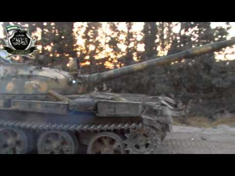 رصد عملية اقتحام كتائب الفاروق على أحد حواجز قوات النظام  في مدينة تلبيسة لفك الحصار عن حمص