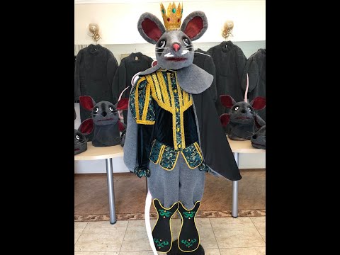 Головной Убор  Крыса Голова Маска Мышь Щелкунчик Крыса Бой S 0120 - video 10