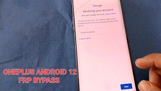 Oneplus 7 Pro, 7, 7T Pro FRP Unlock Android 12 2023 Update | Oneplus Android 12 FRP Latest Security