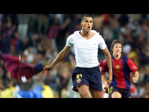 RIVALDO 3 GOALS VS VALENCIA 2001 (AMAZING BICYICLE GOAL)