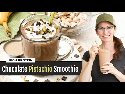 Dubai Pistachio Chocolate Smoothie | High-Protein with Cottage Cheese