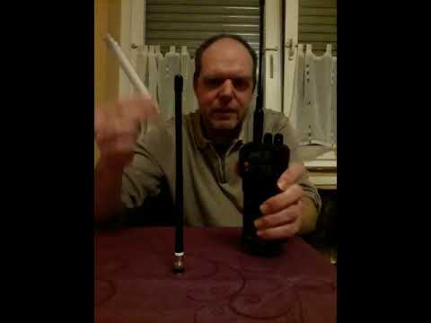 Antennen Test PNI Escort HP62 mit einer Leuchtstoffröhre als vergleich .Original gegen Optional.